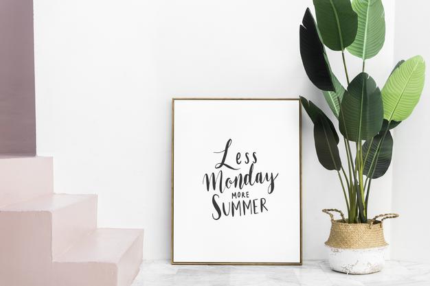 Gold Photo Frame Mockup By The Houseplant Psd