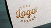 Gold / Silver Foil Textured Card Logo Mockup Psd