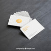 Golden Clean Business Card Mockup