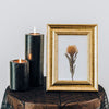 Golden Frame Mockup By The Candles Psd