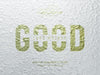 Golden Logo Mockup On Grunge Concrete Wall Branding Sign Logo Mockup Front View Psd