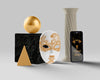 Golden Mask For Carnival With Mock-Up Psd