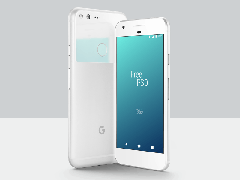 Google Pixel Psd Mockup