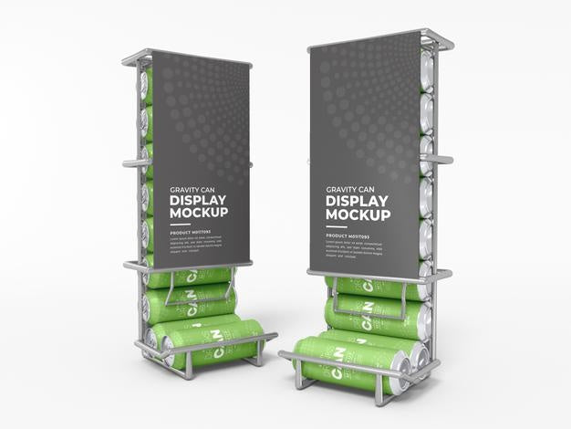 Gravity Can Display Mockup Psd