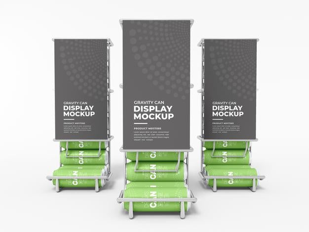 Gravity Can Display Mockup Psd