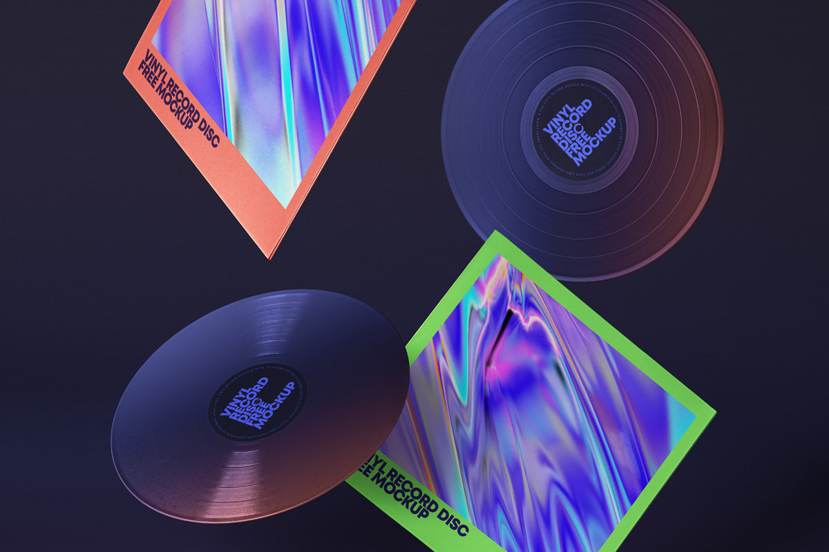 Gravity Psd Vinyl Mockup