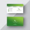 Green And White Business Card Psd