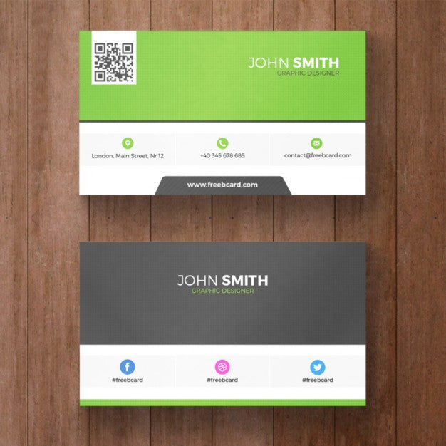 Green Business Card Psd