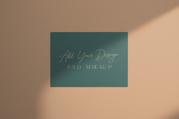 Green Card Mockup Psd