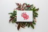 Green Leaves And Mock-Up Festive Christmas Decorations Psd
