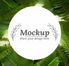 Green Leaves Assortment With Mock-Up Psd