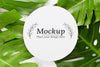 Green Leaves With Mock-Up Psd