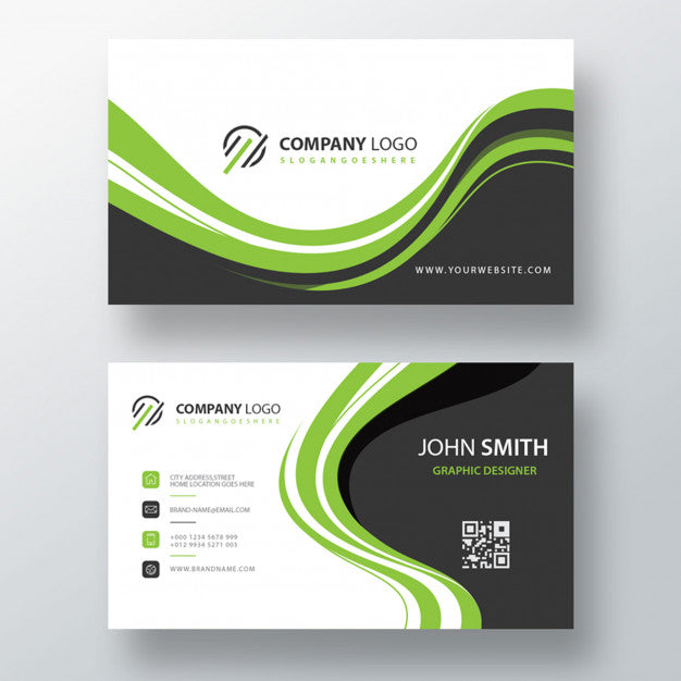 Green Modern Psd Visit Card Template Psd