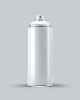 Green Paint Spray Bottle Mockup