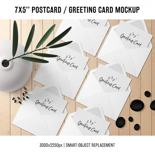 Greeting Card Mock Up Psd