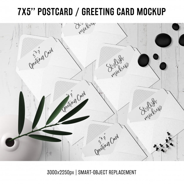 Greeting Card Mock Up Psd