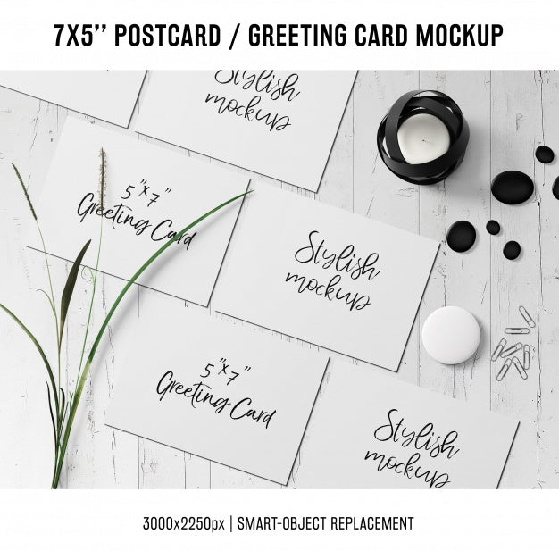 Greeting Card Mock Up Psd