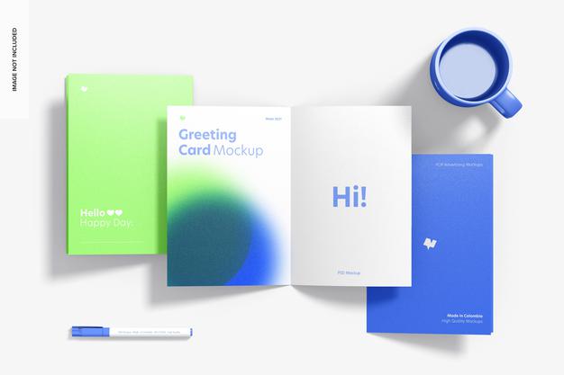 Greeting Card Mockup Psd