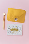 Greeting Card Mockup With New Year Concept Psd