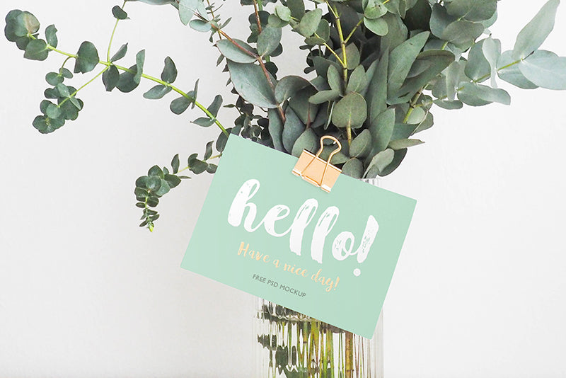 Greeting Card Psd Mockup