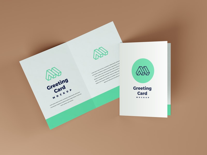 Greeting Card Psd Mockup