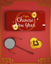 Greeting Card With Happy Chinese New Year Message Psd