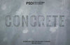 Grey Concrete Text Effect Psd