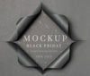 Grey Mock-Up And Torn Paper Black Friday Psd