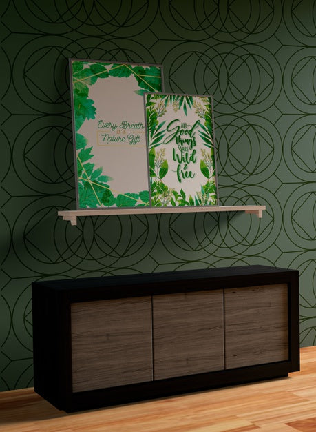 Grey Painting Frame Mock-Up Psd