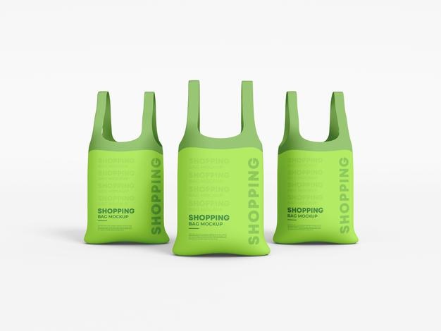 Grocery Shopping Bag Branding Mockup Psd