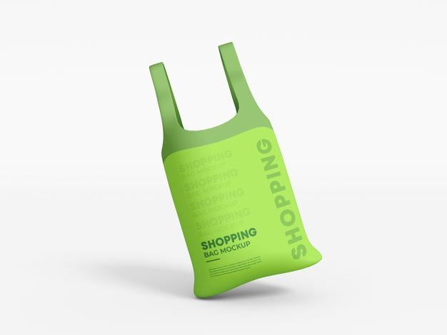 Grocery Shopping Bag Branding Mockup Psd