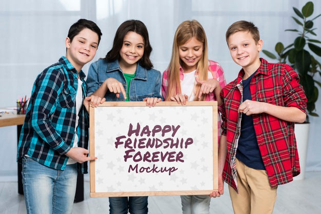 Group Of Happy Children Together Psd