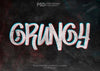 Grunge Anaglyph Text Effect Psd