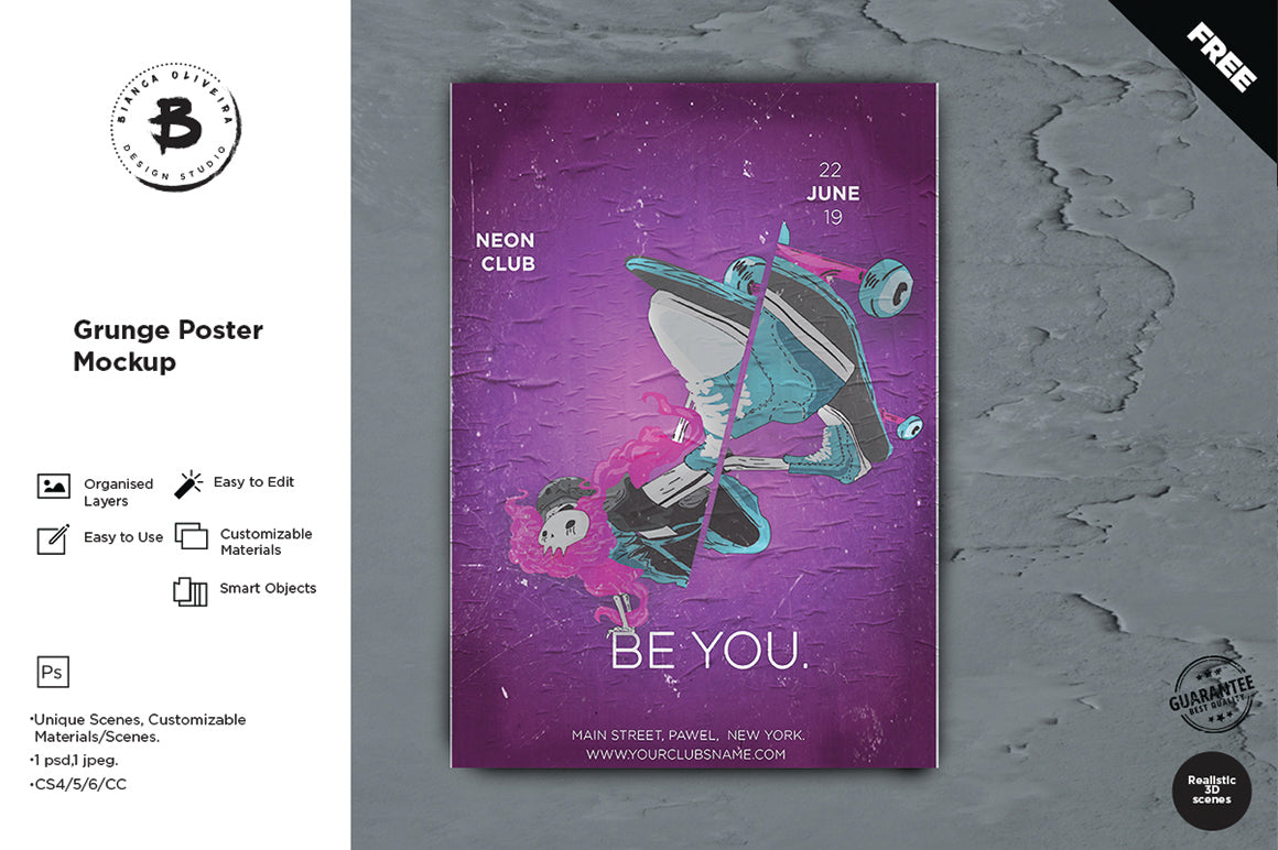 Grunge Poster Mockup