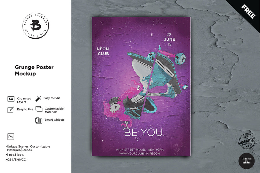 Grunge Poster Mockup