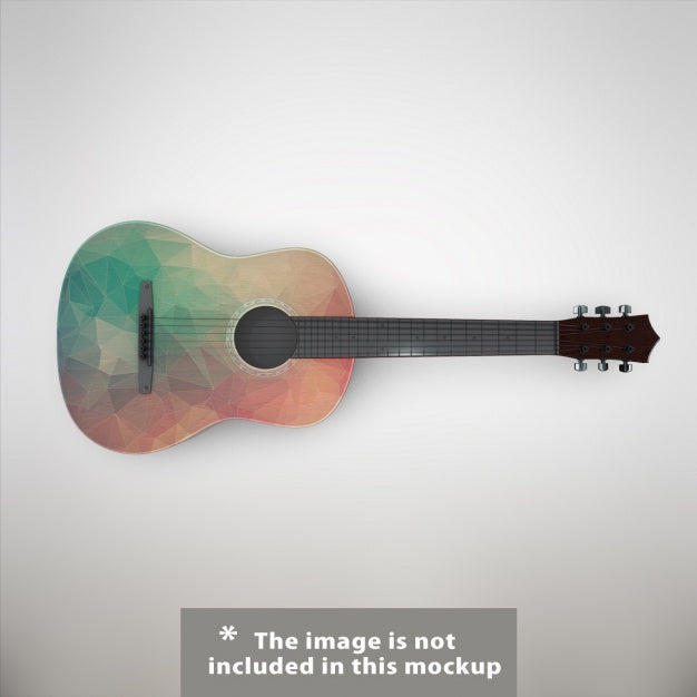 Guitar Mock Up Design Psd