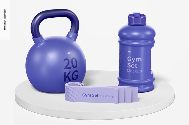 Gym Set Mockup Psd