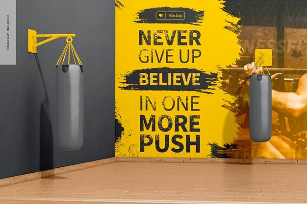Gym Wall Mockup Psd