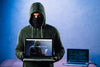 Hacker With Laptop Mockup Psd