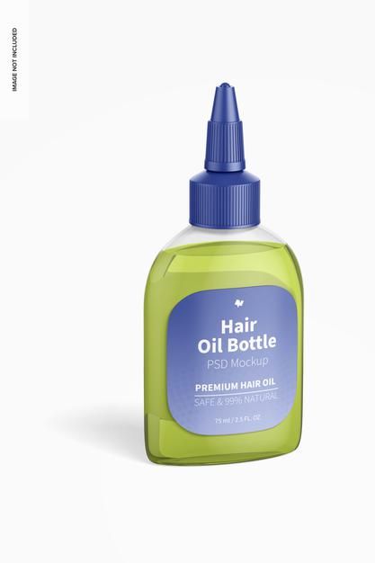 Hair Oil Bottle Mockup Psd