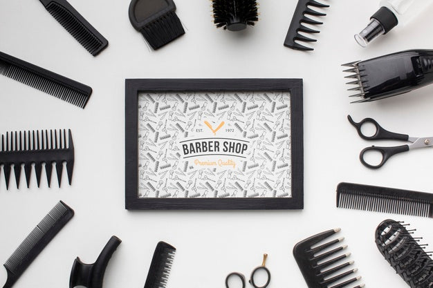 Hairdresser Concept Mock-Up Psd
