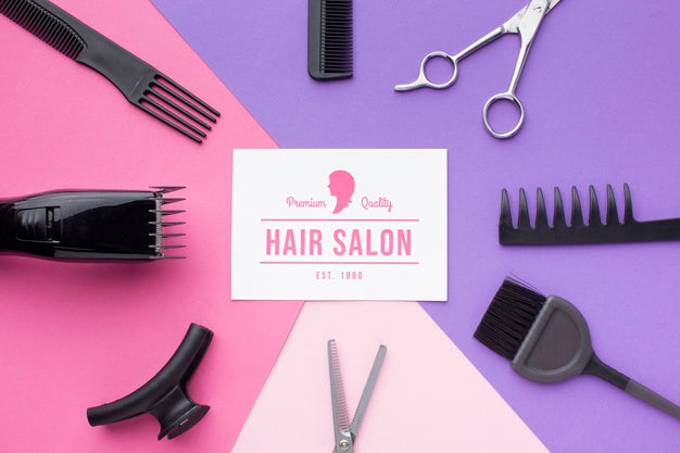 Hairdresser Concept Mock-Up Psd