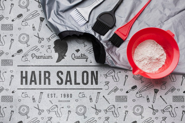 Hairdresser Concept Mock-Up Psd