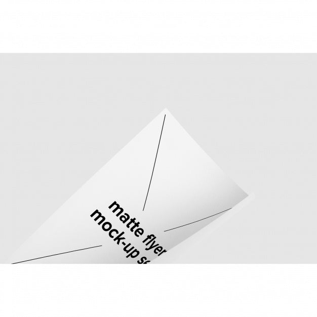 Half Matte Flyer Mock Up Psd