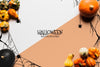 Halloween Concept Background With Pumpkins Psd