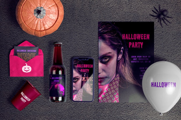 Halloween Concept Scene Creator Psd