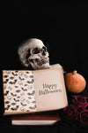 Halloween Concept With Skull And Book On Black Background Psd