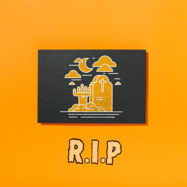 Halloween Cover Mockup Concept Psd