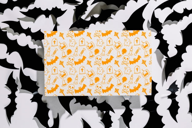 Halloween Cover Mockup Psd