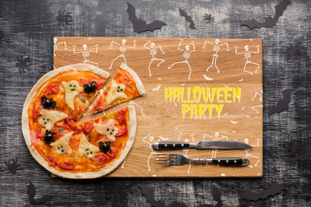 Halloween Day With Specific Pizza Concept Psd